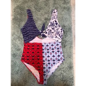 One piece bathing suit